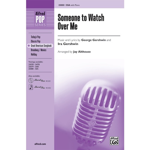 Someone to Watch Over Me SSA/Piano Arrangement by Althouse