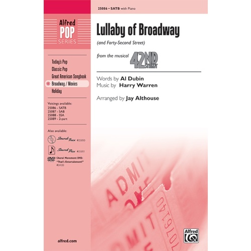 Lullaby Of Broadway (And 42nd Street) SATB