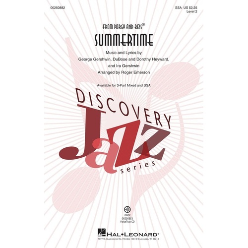 Summertime SSA - Easy Swing Choral Arrangement for Developing Voices