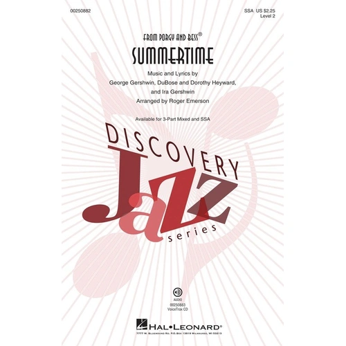 Summertime SSA - Easy Swing Arrangement for Developing Voices