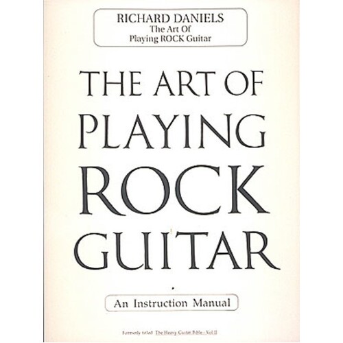 Art Of Playing Rock Guitar (Book)