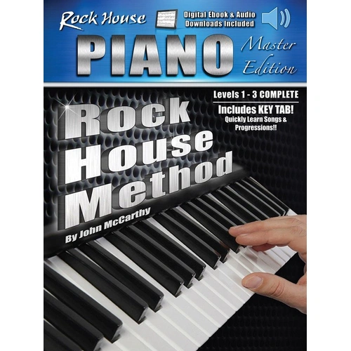 Rock House Piano Method Master Edition Book and Online Materials 186 Pages