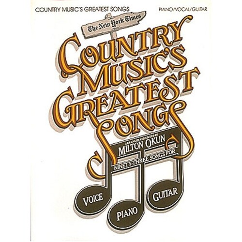 Country Musics Greatest Songs PVG (Softcover Book)