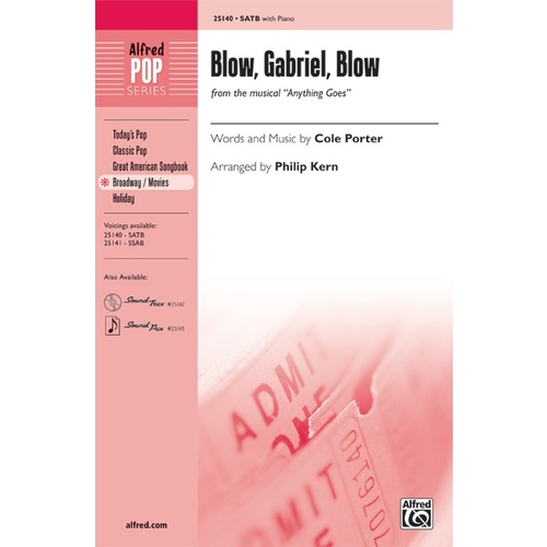 Blow Gabriel Blow SATB/Piano Arrangement by Kern