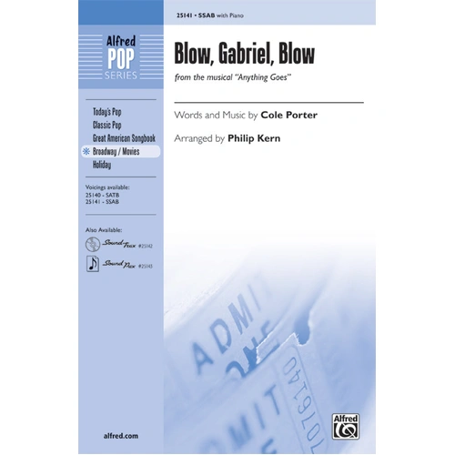 BLOW GABRIEL BLOW Choral Sheet Music from Anything Goes by Cole Porter