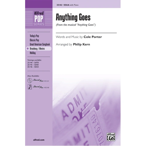 Anything Goes SSAA/Piano Arrangement by Philip Kern