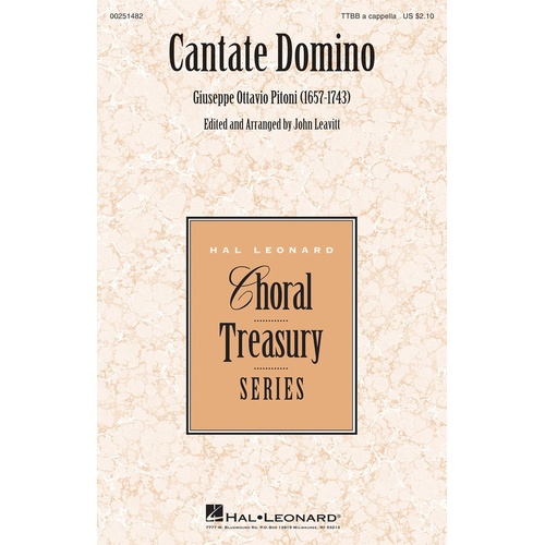 Cantate DominoTTBB A Cappella (Octavo)