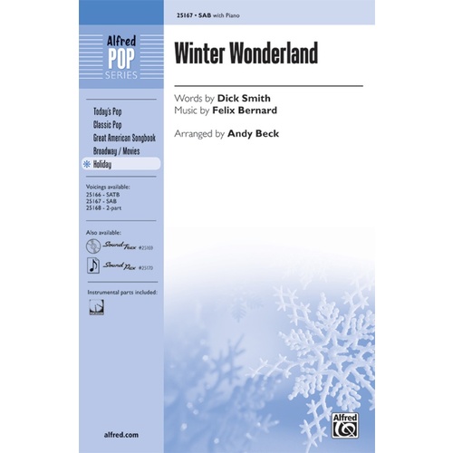 Winter Wonderland SAB/Piano Arrangement by Althouse