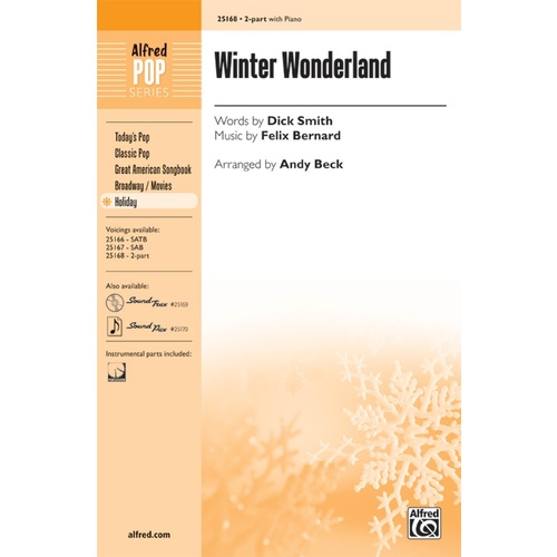Winter Wonderland 2 Part Piano Arrangement by Althouse