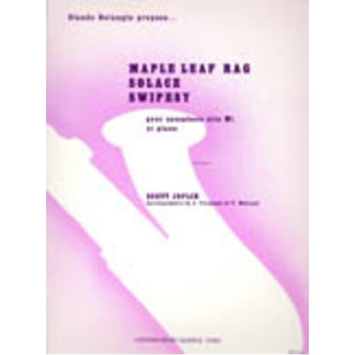 Maple Leaf Rag SOnline Audioce Swipesy Alto Sax Piano (Softcover Book)