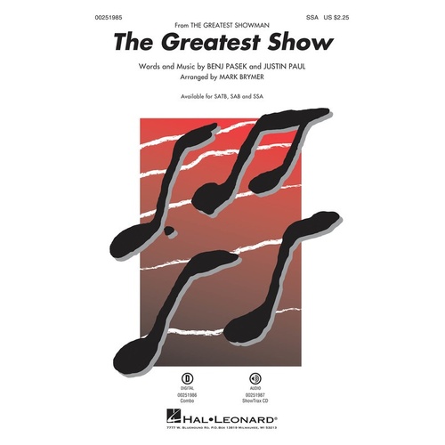 The Greatest Show SSA 