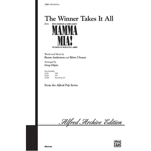 Winner Takes It All - SATB Choral Sheet Music by Gilpin