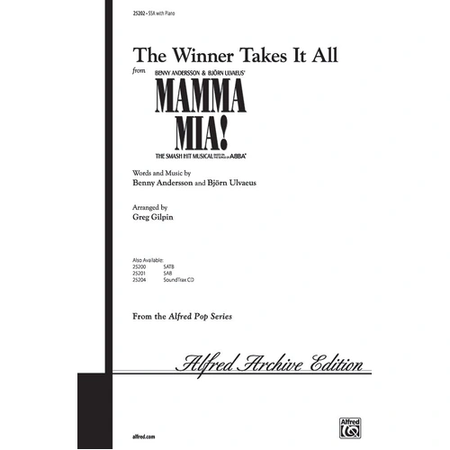 Winner Takes All Choral Sheet Music by Greg Gilpin