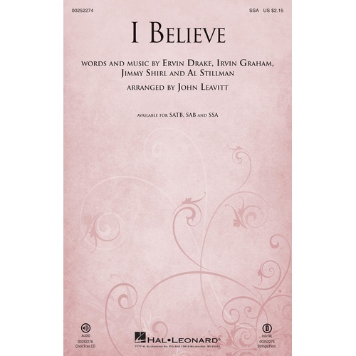 I Believe SSA (Octavo)