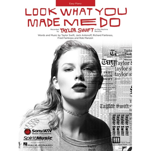 Look What You Made Me Do Easy Piano S/S (Softcover Book)