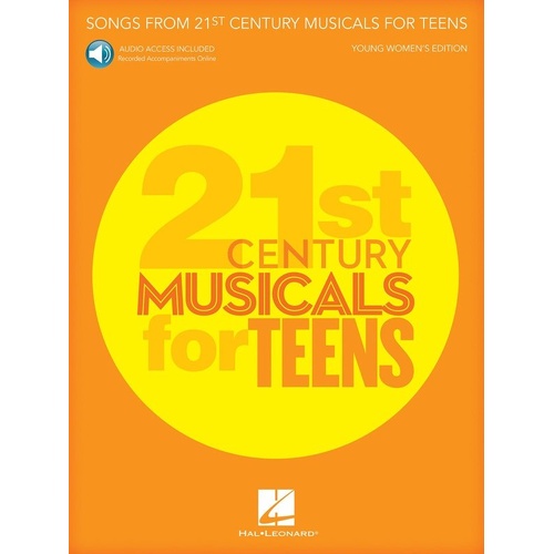 Songs from 21st Century Musicals for Teens - Hal Leonard Voice Songbook