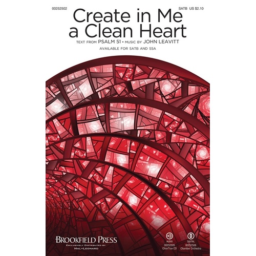 Create In Me A Clean Heart ChoirTrax CD (CD Only)