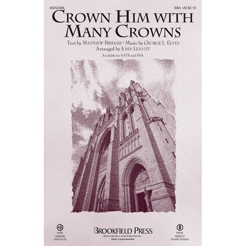 Crown Him With Many Crowns SA (Octavo)