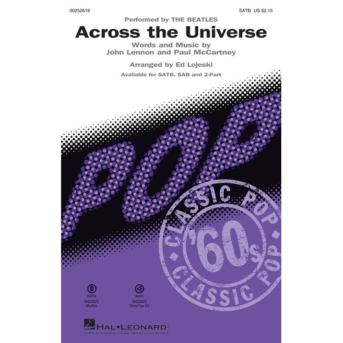 Across The Universe SATB (Octavo)