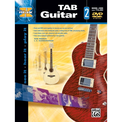 Alfreds Max Tab Guitar 2 Book/DVD