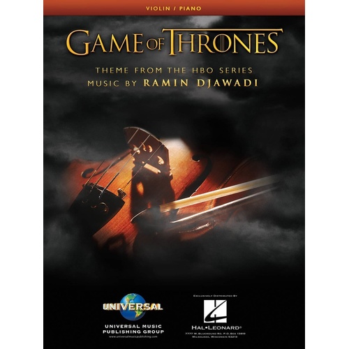 Game Of Thrones For Violin/Piano (Softcover Book)