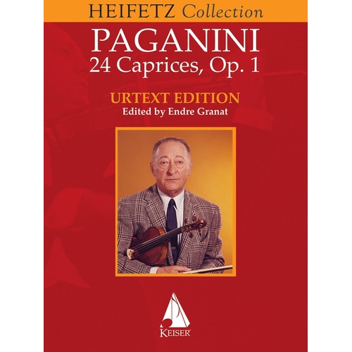 Paganini - 24 Caprices For Violin Heifetz Version (Softcover Book)