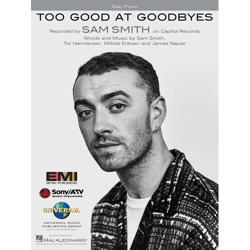 Too Good At Goodbyes Easy Piano S/S (Sheet Music)