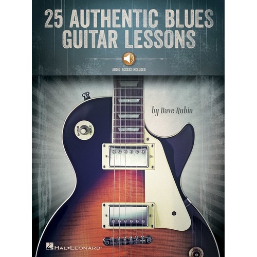 25 Authentic Blues Guitar Lessons Book