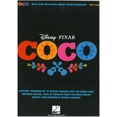 Coco Movie Soundtrack Easy Piano Songbook