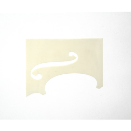 Guarneri F-Hole Violin Pattern Template in Opaque Mylar Material