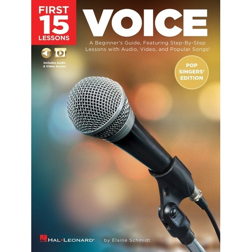 First 15 Lessons - Voice Pop Singers Edition Book