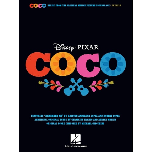 Coco Movie Soundtrack Ukulele (Softcover Book)