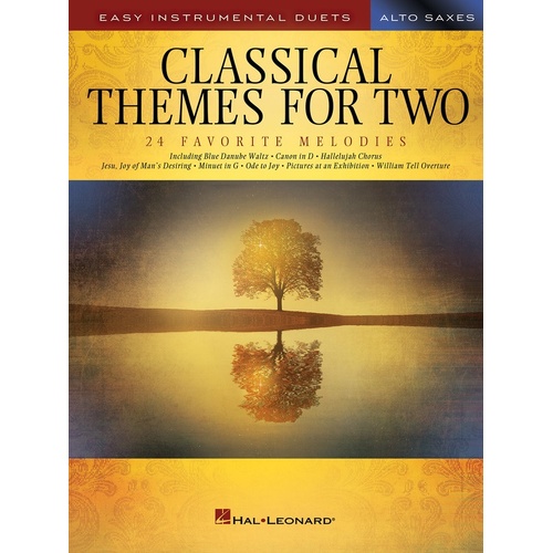 Classical Themes For Two Alto Saxophones (Softcover Book)