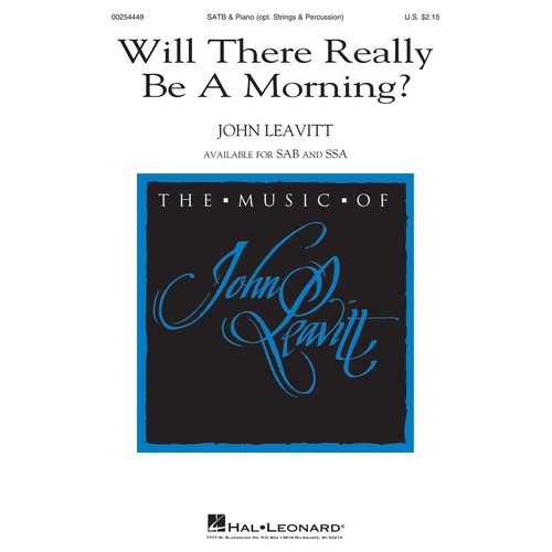 Will There Really Be A Morning? ShowTrax CD (CD Only)