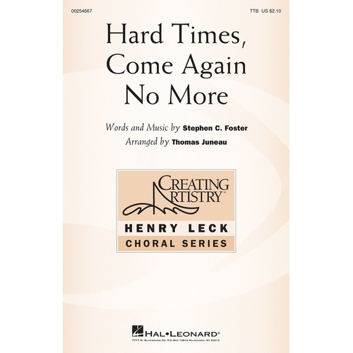 Hard Times Come Again No More TTB (Octavo)