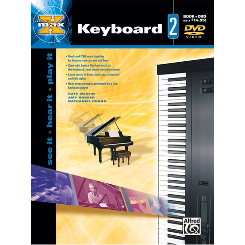 Alfred's Max Keyboard BK 2 BK/DVD - Advanced Music Reading & Techniques