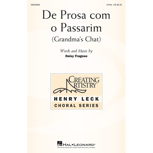 De Prosa Com O Passarim (Grandmas Chat) 2 Part (Octavo)