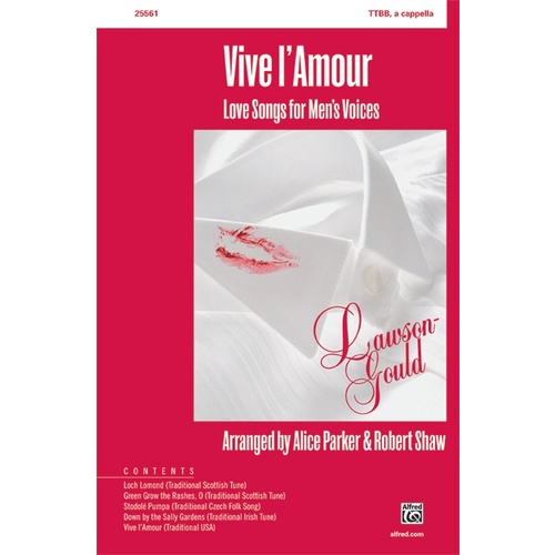 Vive L'Amour TTBB Choral Sheet Music