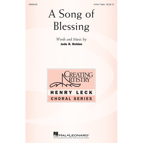 A Song Of Blessing 3 Part Treble (Octavo)