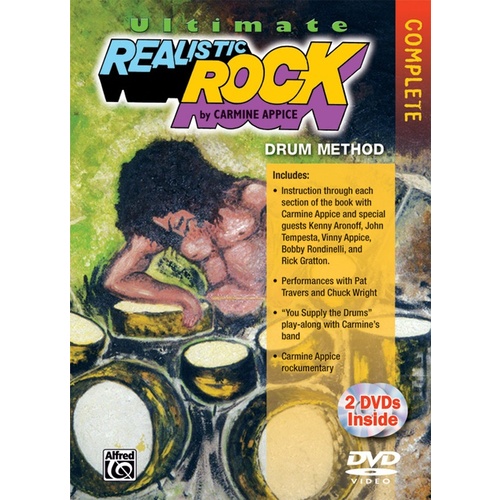Ultimate Realistic Rock Drum Method 2 DVDs