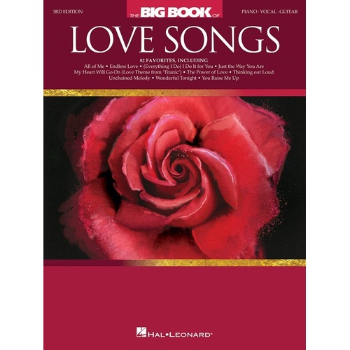 The Big Book of Love Songs - 3rd Edition, Piano, Vocal & Guitar, 392 Pages, Hal Leonard
