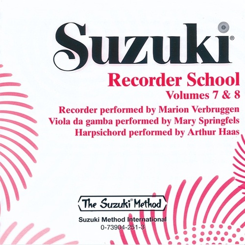 Suzuki Recorder School Volumes 7 & 8 CD