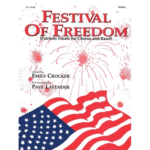 Festival Of Freedom Concert Band With Chorus (Music Score/Parts)