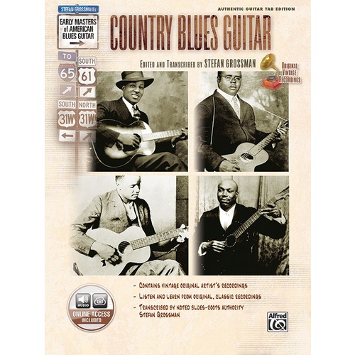 Early Masters Country Blues Guitar Book/CD