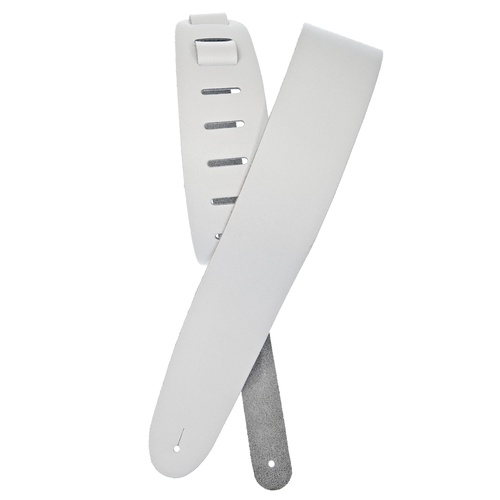 Planet Waves Basic Classic Leather Guitar Strap, White