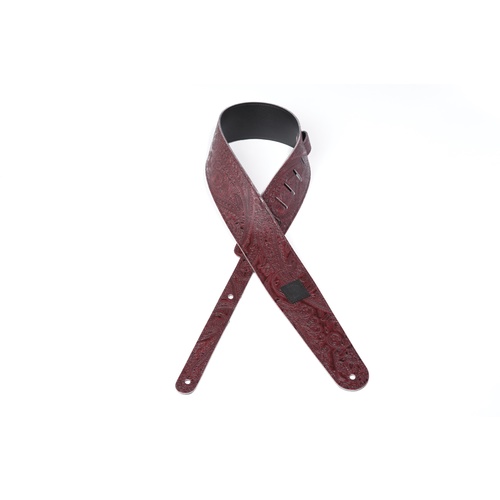 Planet Waves Paisley Guitar Strap, Burgundy