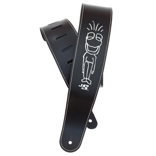 Planet Waves Joe Satriani Leather Guitar Strap, Frog Man