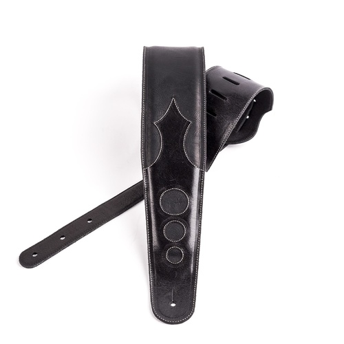 Onyx - Premium Leather Guitar Strap, by D'Addario