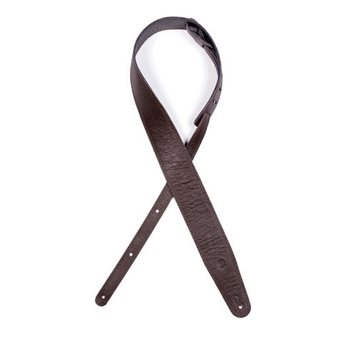 Reversible Leather Guitar Strap, Black/Brown, by D'Addario