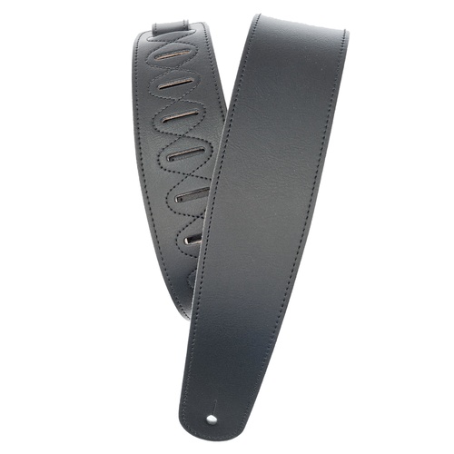 Planet Waves Soft Garment Leather Guitar Strap, Black